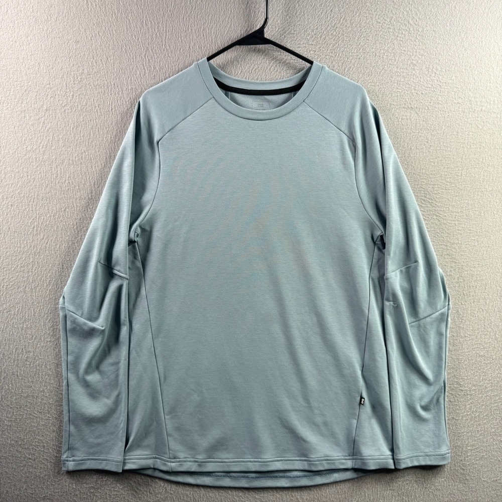 On Running Shirt Mens XS Blue Focus Long T Long Sleeve Athletic‎ Running